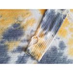Sweet Romeo  Women's Storm Tie Dye Thermal Thumbhole Long Sleeve Shirt Size S Photo 2