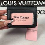 Juicy Couture Black Liquorice Love Mode Heart Card Case Key Fob Photo 1