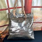 Michael Kors  Metallic Mirror PVC and Leather North South Tote Photo 4