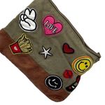 American Eagle  Outfitters Zipper Clutch Purse Cosmetic‎ Bag Army Green Photo 1