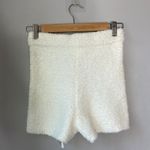 Garage NWT  White Soft Fuzzy Shorts Photo 2