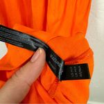 Daily Practice Orange Tiered Summer Dress Womens M Smocked Puff Shoulder Cottage Size M Photo 4