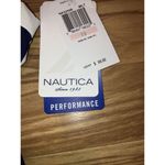 Nautica  Women's Cross Back One PC Swimsuit Swim‎ Size 10 White Navy NWT Photo 2