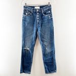 Mother Superior The Pixie Tomcat Ankle Straight Jeans in Born To Bite Blue 28 Photo 1