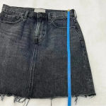 Everlane  Denim Skirt Raw Hem Washed Black 29 Photo 6