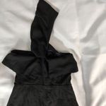 Lulus  Black One Shoulder Romper Photo 4