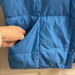 Lands' End Land’s End Women’s Blue Goose Down Snap Puffer Vest- M (8-10) Photo 6