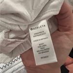 Athleta  Women’s Beachside Bali Linen Striped‎ Coastal Shorts White Size 0 Photo 4