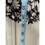 Trixxi Black/White/Pink Floral Chiffon Crochet Dress Long Sleeve Size M Lined Photo 2