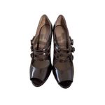 Bottega Veneta  Chocolate Brown Mary Janes Heels Size 39.5 / 9.5 Photo 2