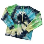 By Samii Ryan | BSR Logo Multicolor Tie Dye Hoodie Sweatshirt Small Blue Photo 0