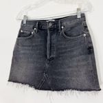 AGOLDE Quinn High Rise Mini Denim Skirt in Jinx Size 26 Photo 3