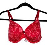 Victoria's Secret 32DDD Red & Pink Hearts Underwire Lined Demi Bra Photo 0