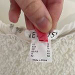 Venus  Lace Bell Sleeve Off Shoulder Dress White Crochet Trim 3/4 Sleeve Mini 10 Photo 3