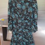 Tanya Taylor ππ Raven Dress ~ Paisley Floral Blue Print 6 NWOT Drop Waist Silk Photo 9