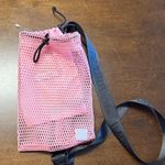 NWOT Free People Movement Mesh Sling Bag Double Bag Design Drawstring Bag Pink Photo 0