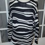 Derek Lam  10 Crosby Womens Black White Cashmere Blend Pullover Sweater‎ Medium Photo 0