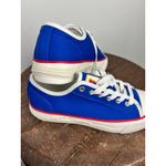 Sandro Paris Anouk Flame Solde Canvas Sneakers Royal Blue Lace Up US Size 8 Photo 10