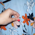 Parker Revolve Clear Moondance Blue Floral 100% Silk Midi Dress Size Medium Photo 4