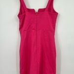 4SI3NNA hot pink fuchsia sleeveless mini dress v bar square neck party size XS Photo 3