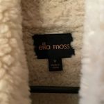 Ella Moss  Vegan Suede Sherpa Lined Moto Jacket Black Medium NWOT Photo 3