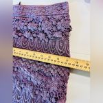 American Eagle  Purple Crochet Mini Skirt Size 0 Photo 6