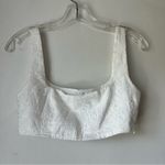 Princess Polly Huxley White Anglaise Floral Eyelet Crop Top 4 Photo 5