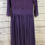 Women's Dainty Jewells Purple Lace Long Sleeve Modest Dress M Size M Photo 0