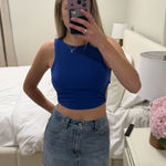 Royal Blue Crop Top Photo 0