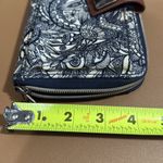 Sakroots  Artist Circle Large Zip Around Wallet multi slots Blue White see pics Photo 8