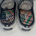 Sperry Blue Topsiders with Plaid Insole size 8 Photo 1