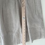 Quince European Linen Swing Dress Small Beige Flax Color Sleeveless Pintuck Photo 12