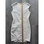 Gianni Bini Gianni‎ Bini Beige Sleeveless Textured Geometric Mini Dress Size S Photo 3