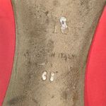 Christian Dior Patent Leather Flats 38 US 7.5 Coral Yellow Bow Logo Pointed Toe Photo 10