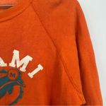 American Vintage Miami Dolphins Vintage Orange Sweatshirt Size Small Sports Football Photo 2