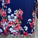 Susan Graver EUC  Liquid Knit Top Blue Floral Size 2X Photo 3