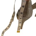 Caparros  Odessa Heels Champagne Sparkle  Women’s Size 9 Peep Toe Bow Accent Photo 3