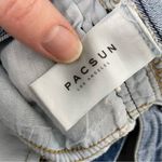 PacSun  Vintage Icon High Rose Light Wash Black Pinstripe Jeans Womens 28 Blue Photo 10