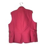 Talbots  Vest Women XL Pink Quilted Button Front Lightweight‎ Outdoor Preppy Photo 1
