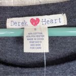 Derek Heart Size Small Gray Short Cap Sleeves Crewneck 1 Pocket T-Shirt … Photo 3