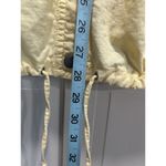 Croft & Barrow  Long Tab‎ Sleeve Snap Up Yellow Jacket Size L Pockets Ties Linen Photo 3