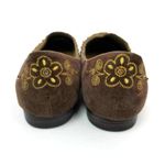 Elle  Girl Giovanni Embroidered Sequin Beaded Ballet Flats Shoe Brown Size 6.5 Photo 3