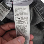 Levi's  Black Full Button Down Pinafore Overall Mini Tuli Denim Dress Size XS Photo 7