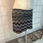 Missoni  Sport Black Chevron Knit Mini Skirt Italian Size 42 or US Large 10/12 Photo 1