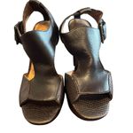 Anthropologie No 704b Vanya Brown Leather Python T Ankle Strap Pumps Shoes 5.5 Photo 1