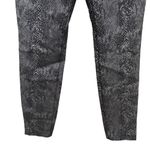 INC International Concepts Snake Print Skinny Legging Pants Silver Black Size 10 Photo 1