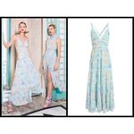 Alice + Olivia 💕 Karolina Paneled Halter Maxi Dress Photo 2