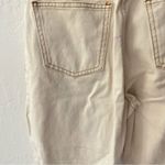Reclaimed Vintage Ecru Cream Brown Stitching 90s Tapered Mom Fit Jeans 4 Tan Photo 5