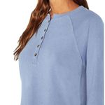 Gap Women's Henley Sweatshirt English Manor Blue, Small NWT Photo 1