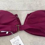 ANDIE NWT  Swim Plum Purple Bandeau Bikini Scala Top Strapless XL V Notch Photo 2